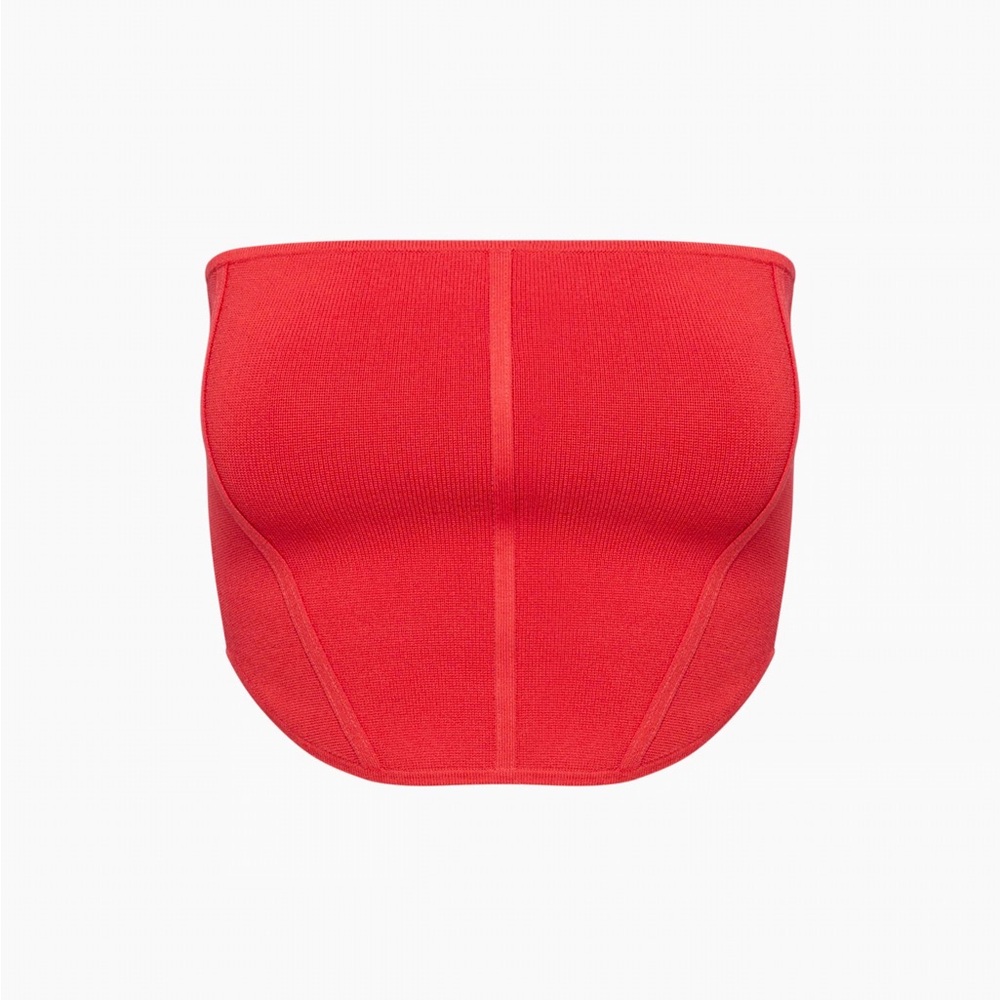 Aritzia Babaton Knit Bustier Crop Top